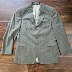 Hugo Boss Gray Einstein Sigma Super 100% Virgin Wool Jacket Blazer Size 40S